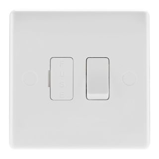 BG Nexus Connection Unit Switched White 13A
