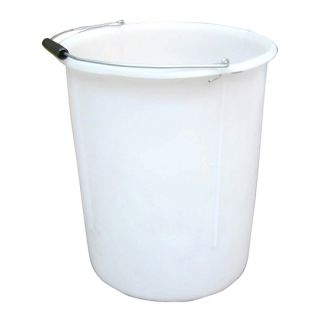 Plastic Plasterers Mixing Bucket White 25L
