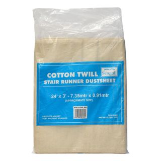 Seagull Cotton Twill Dustsheet Stair Runner 24ft x 3ft