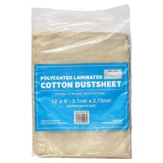 Seagull Polycoated Cotton Laminated Dustsheet 12ft x 9ft