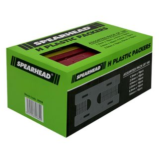 Spearhead Plastic H Packers Assorted 1.5-10mm Pack of 100