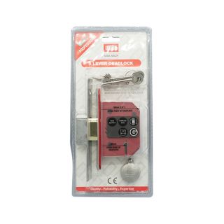 Union Mortice Deadlock 5 Lever Stainless Steel 2.5in