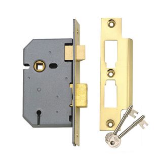 Union Mortice Latch Lock 3 Lever Satin 3in