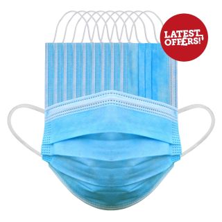 Disposable face mask - Pack of 10 - 5 packs per customer