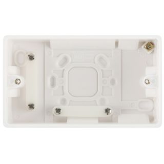 BG NEXUS Surface Box 2 Gang White 50mm
