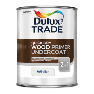 DULUX Trade Q/Drying Wood Primer Undercoat 1L White