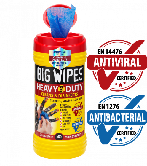 Big Wipes Heavy Duty Textured Red Tub 80 Wipes