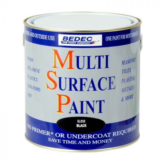Bedec MSP Multi Surface Paint Gloss Black 2.5L