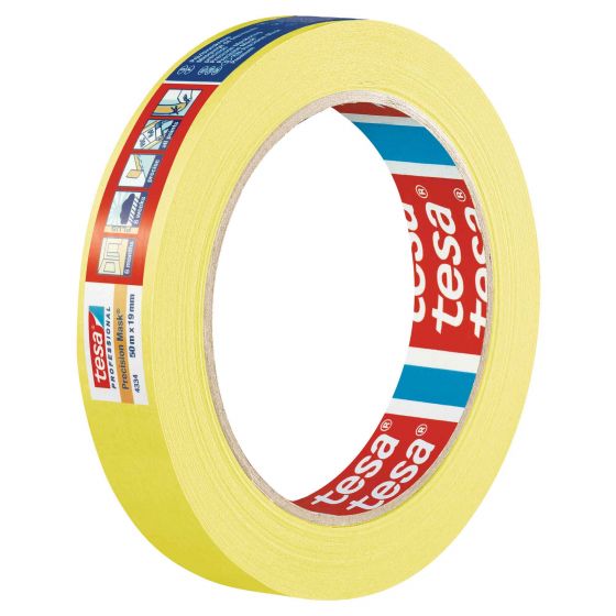 Tesa Precision Masking Tape Yellow 25mm x 50m Roll