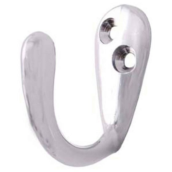 Single Robe Hook Chrome CP Pack of 2
