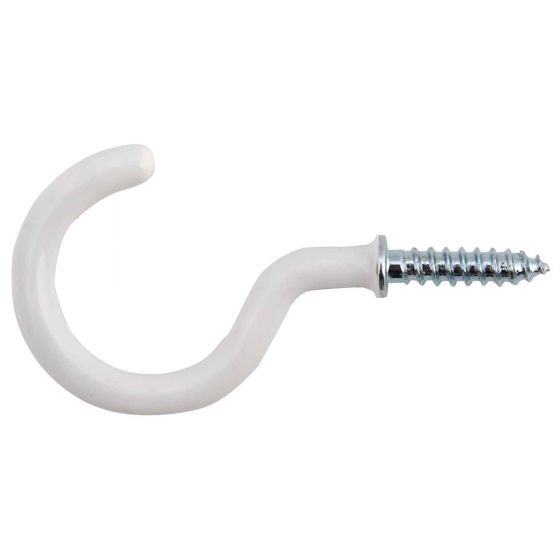 Cup Hook Coated 25mm Pack of 5