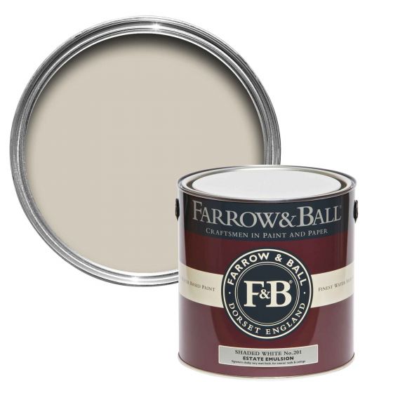 Farrow and Ball Estate Eggshell Shaded White No.201 750ml