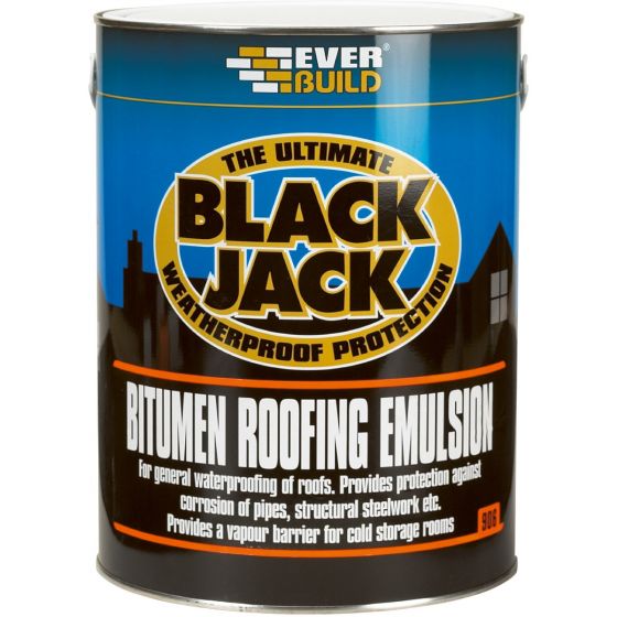 Everbuild Black Jack Bitumen Roofing Emulsion 5L