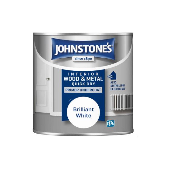 Johnstones Interior Quick Dry Primer Undercoat White 250ml