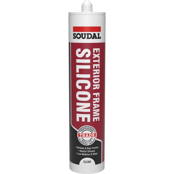 Soudal Exterior Frame Silicone Sealant Clear 270ml
