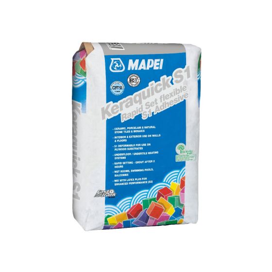 Mapei Keraquick S1 Rapid Set Tile Adhesive White 5kg