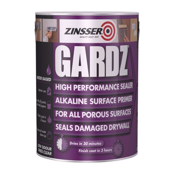 Zinsser Gardz High Performance Sealer Paint Clear 5L
