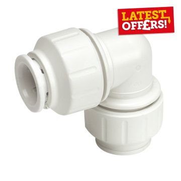 Speedfit Elbow White 15mm