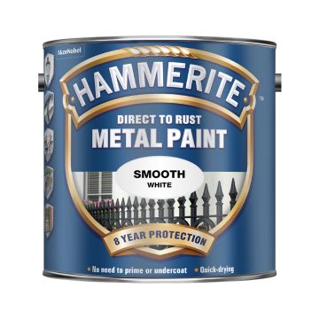 HAMMERITE Metal Paint - Smooth Finish White 750ml