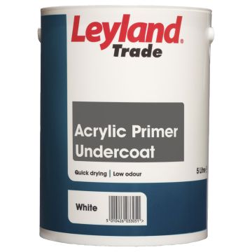 Leyland Trade Acrylic Primer Undercoat Paint White 2.5L