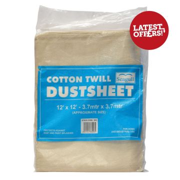 Seagull Cotton Twill Dustsheet 12ft x 12ft