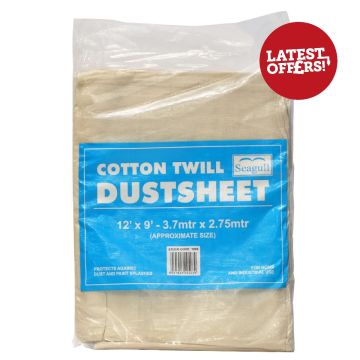 Seagull Cotton Twill Dustsheet 12ft x 9ft
