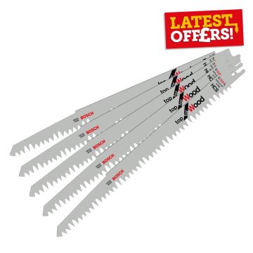 Bosch Reciprocating Saw Sabre Blade 240mm Pack of 5