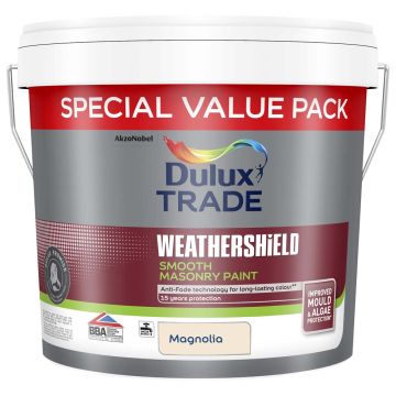 DULUX Trade Weathershield Masonry Smooth 7.5L Magnolia
