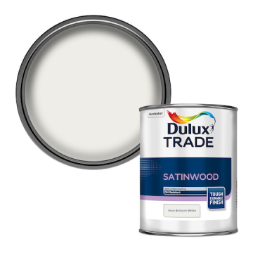DULUX Trade Satinwood 1L B/White