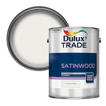 DULUX Trade Satinwood Pure Brilliant White 5L