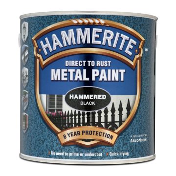 HAMMERITE Metal Paint - Hammered Finish 2.5L Black