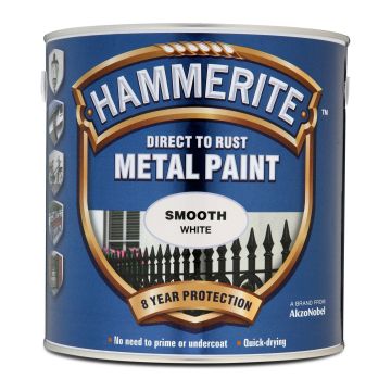 HAMMERITE Metal Paint - Smooth Finish 2.5L White