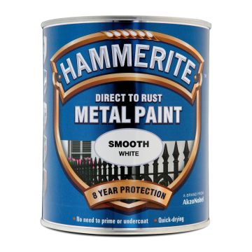HAMMERITE Metal Paint - Smooth Finish 750ml White