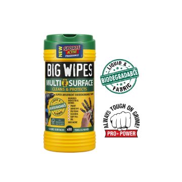 BIG WIPES Multi-Surface Pro+ bio wipes 80 tub