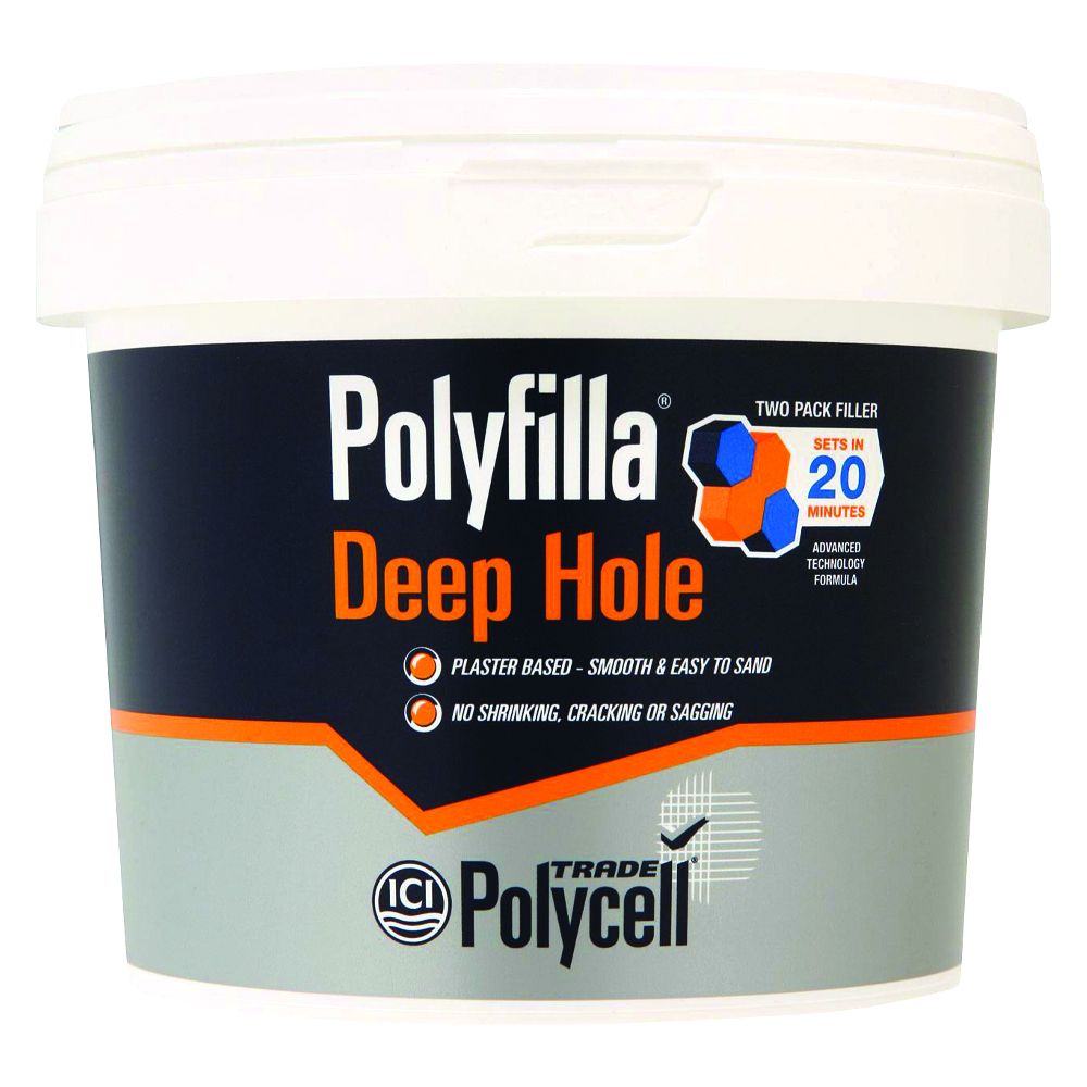 POLYCELL Polyfilla Deep Hole Fast 2Part up to 50mm 1kg