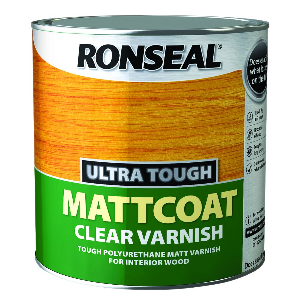 RONSEAL Ultra Tough Poly Varnish Clear 2.5L Matt