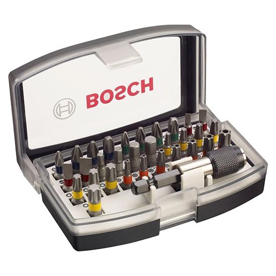 Bosch Mixed Screwdriver Bit Set 32 Pieces Leyland SDM