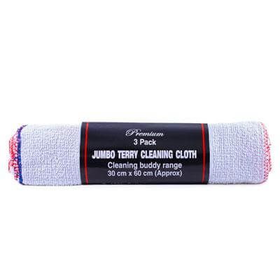 Jumbo Terry Cleaning Cotton Cloth 30x60cm Pack of 3