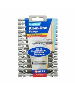 Plasplugs All In One Fixings Assorted Pack of 52