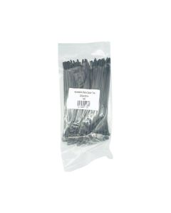 Cable Ties Releasable Black 200mm Pack of 100
