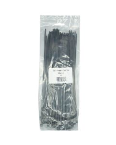 Cable Ties Releasable Black 300mm Pack of 100