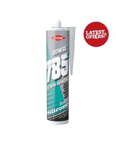 Dowsil 785 Sanitary Silicone Sealant White 310ml