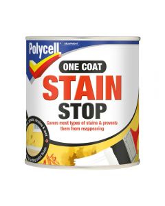 Polycell One Coat Stain Stop Paint White 1L