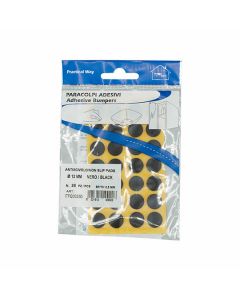 Practical Way Non Slip Pads Bumpers Black 12mm Pack of 28