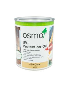Osmo UV Wood Protection Exterior Oil 420 Satin Clear 750ml