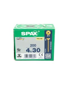 Spax Screws Flat Pozi Countersunk CSK 4x30mm