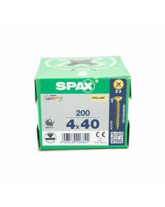 Spax Screws Flat Pozi Countersunk CSK 4x40mm