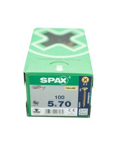 Spax Screws Flat Pozi Countersunk CSK 5x70mm
