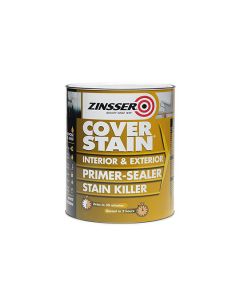 Zinsser Cover Stain Primer Sealer Paint White 1L
