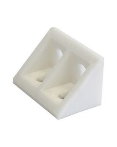 Jointing Block Corner Cabinet Fitting Rigid White Pack of 10